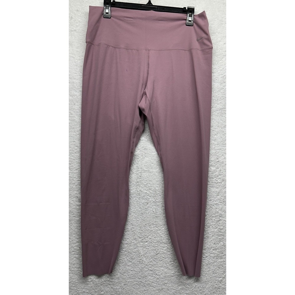 Nike Womens Size XL Purple 7/8 Length Zenvy High Waisted Leggings New (T9)